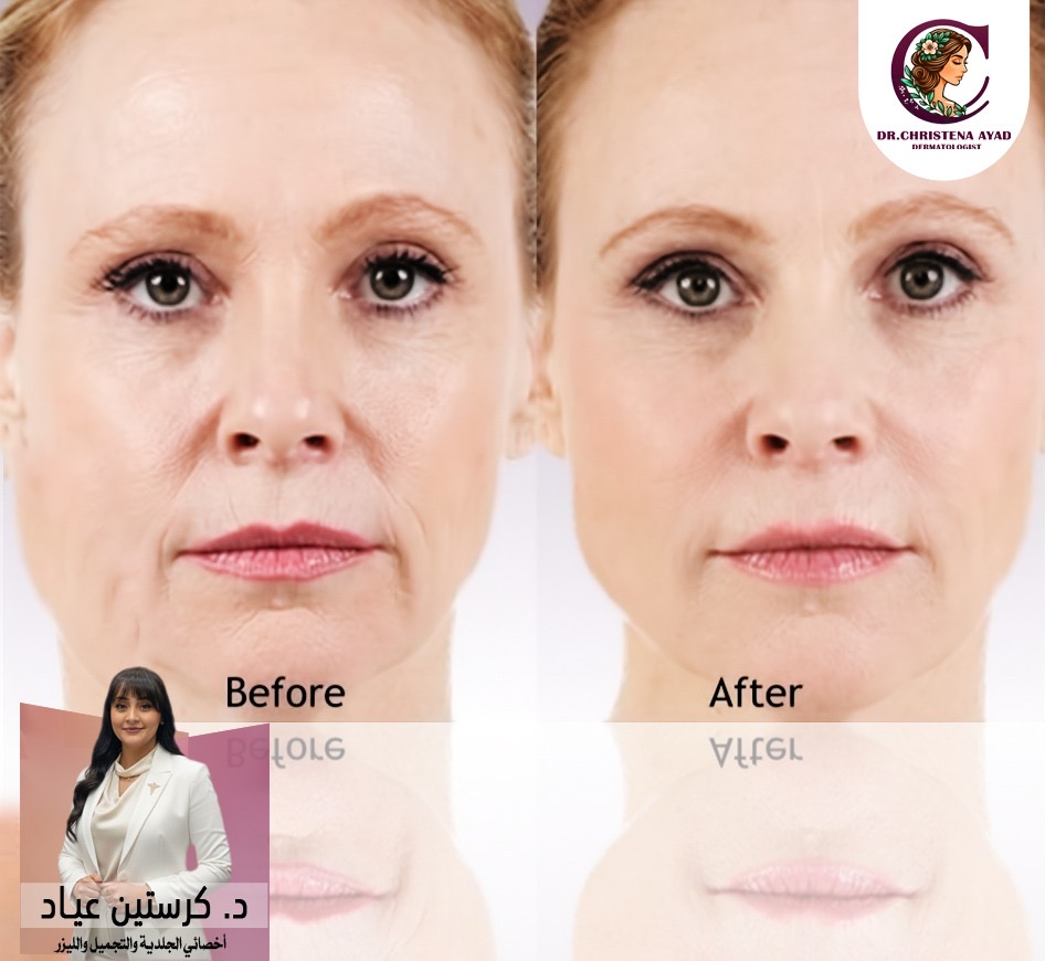 إخفاء خطوط الابتسامة