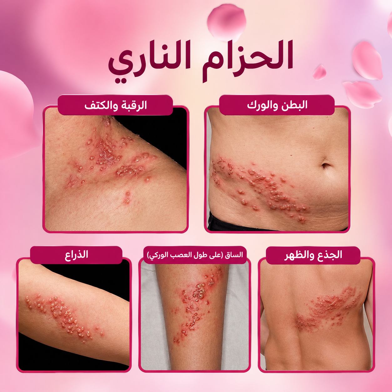 أعراض الحزام الناري